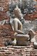 Thailand: Buddha and monkeys at Prang Sam Yot (a Khmer temple), Lopburi